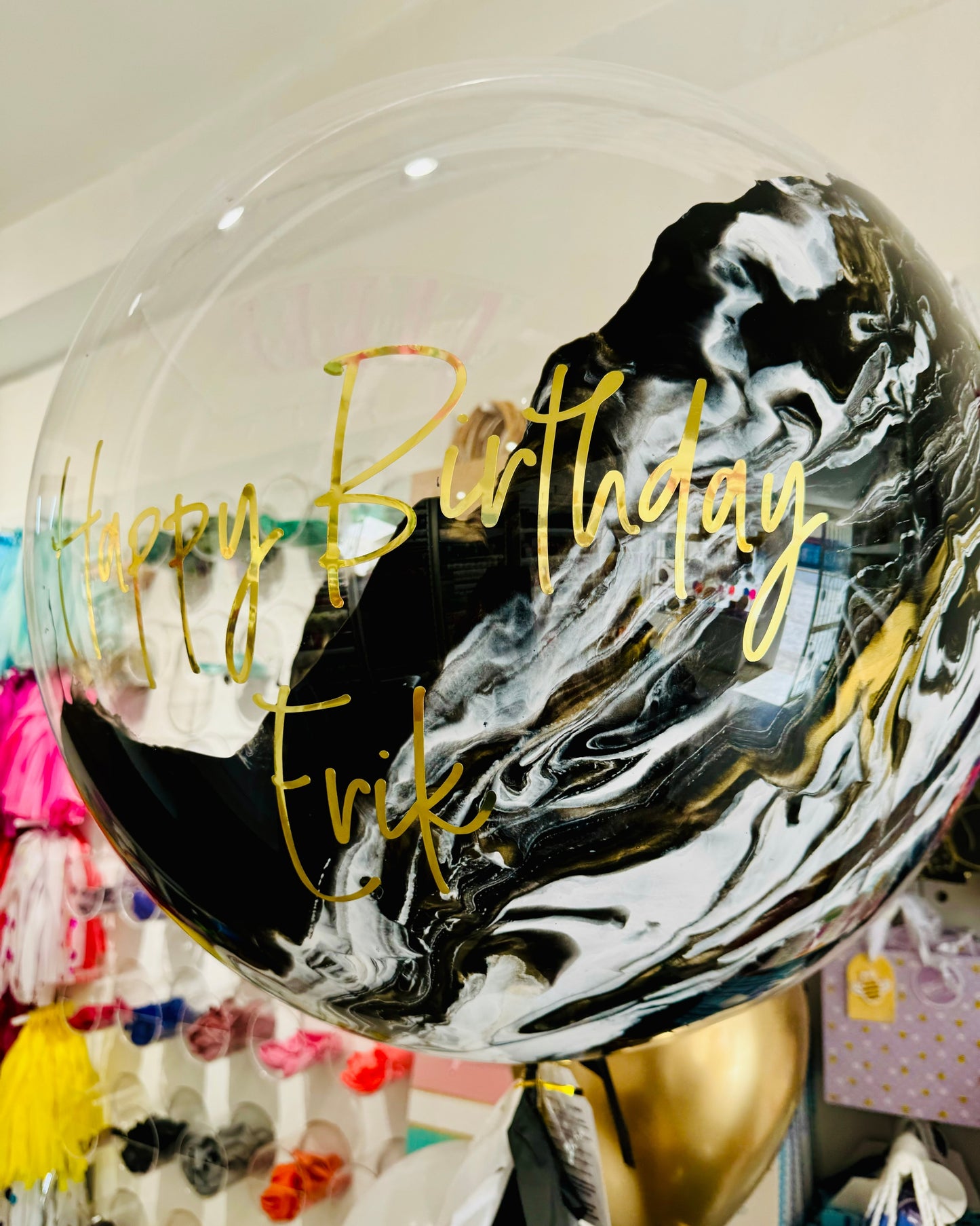 Globo Burbuja + 3 latex 12"