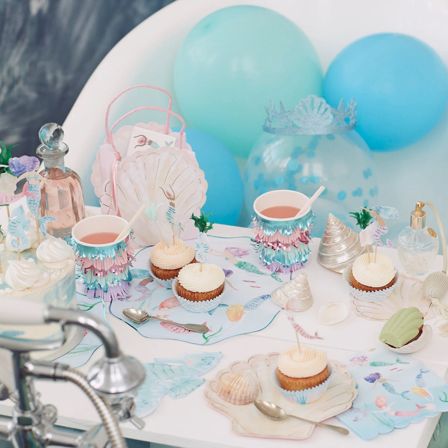 Mermaid Swimming Dinner Plates