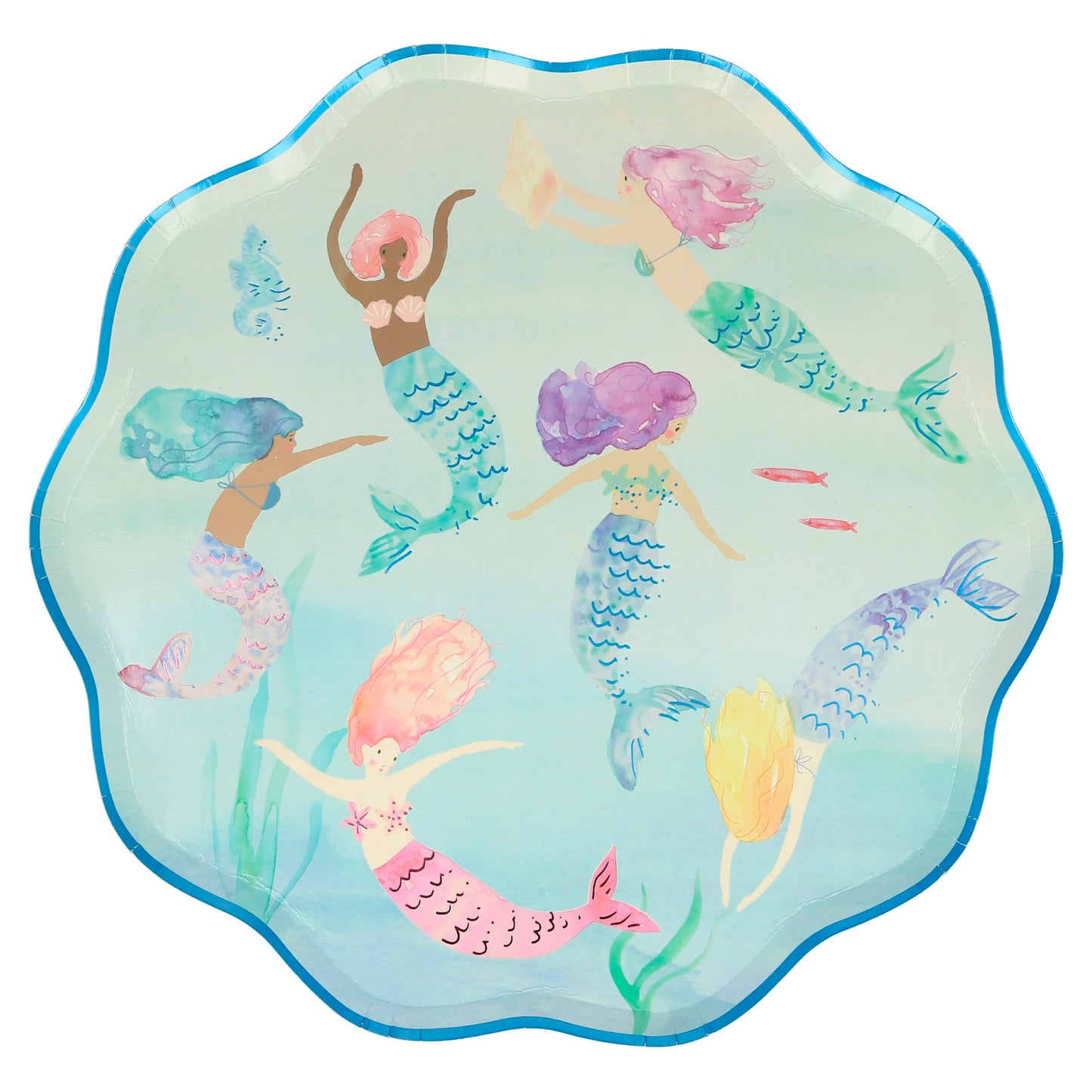 Mermaid Swimming Dinner Plates