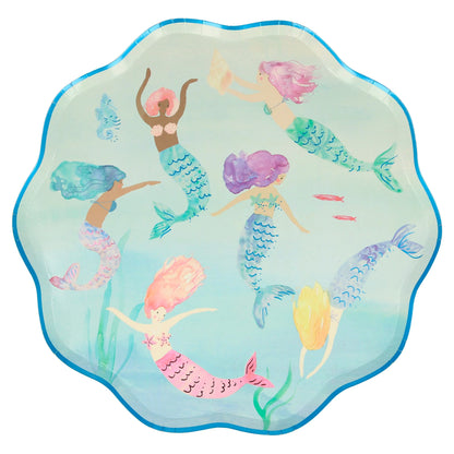 Mermaid Swimming Dinner Plates