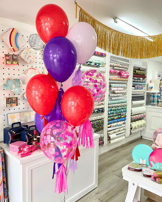 Bouquet de 10 Globos con helio de 12"