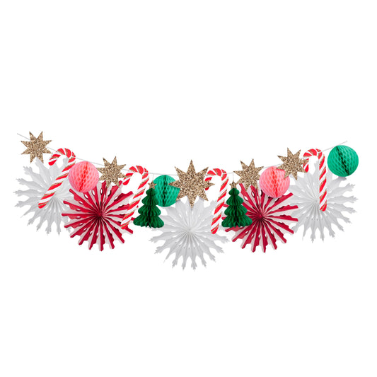 Christmas Honey Comb Garland