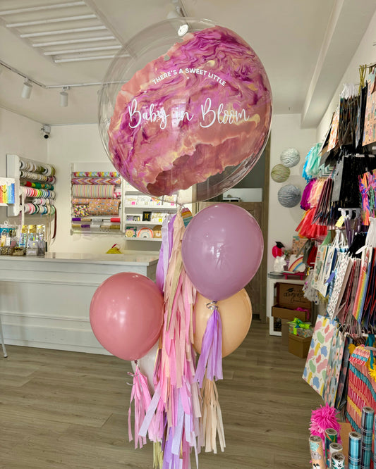 Globo Burjuja y 4 Latex 12"