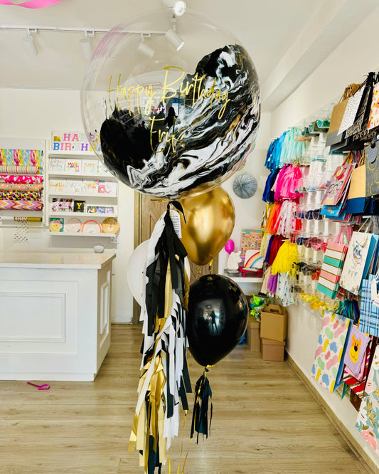 Globo Burbuja + 3 latex 12"