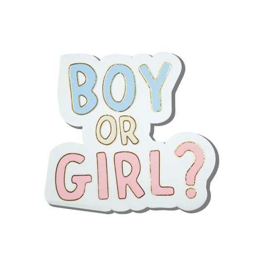 Boy or Girl? - Gender Reveal Napkin