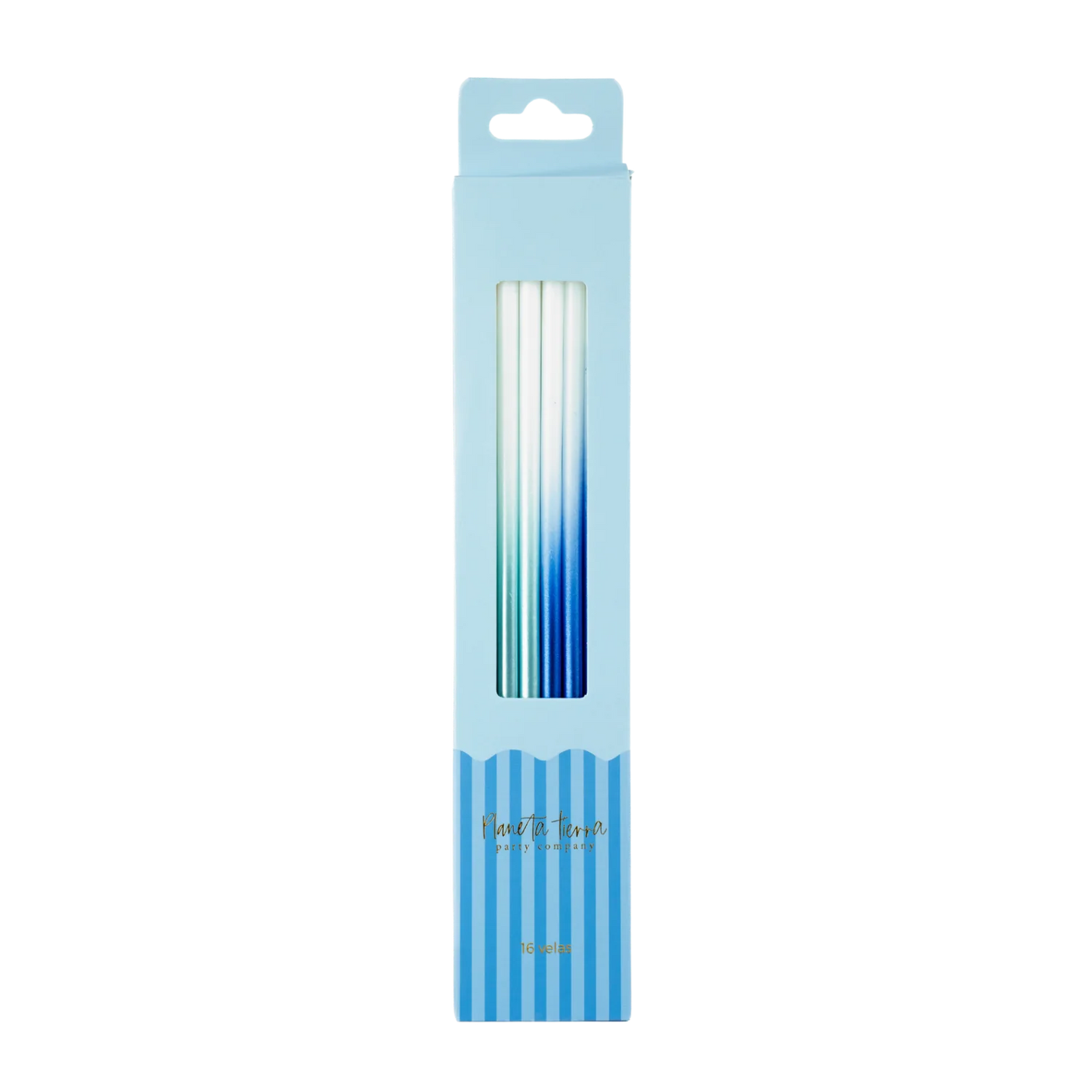 Ombre Blue Candles