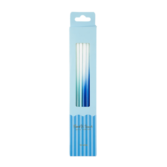Ombre Blue Candles